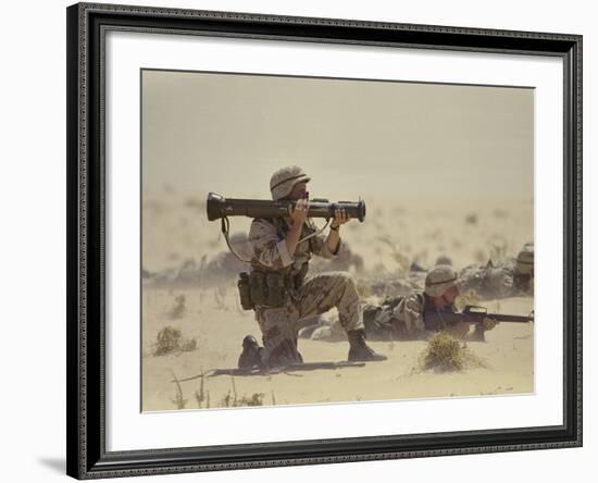 Operation Desert Shield-Associated Press-Framed Photographic Print