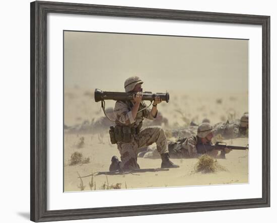 Operation Desert Shield-Associated Press-Framed Photographic Print