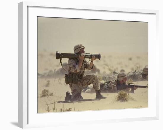 Operation Desert Shield-Associated Press-Framed Photographic Print