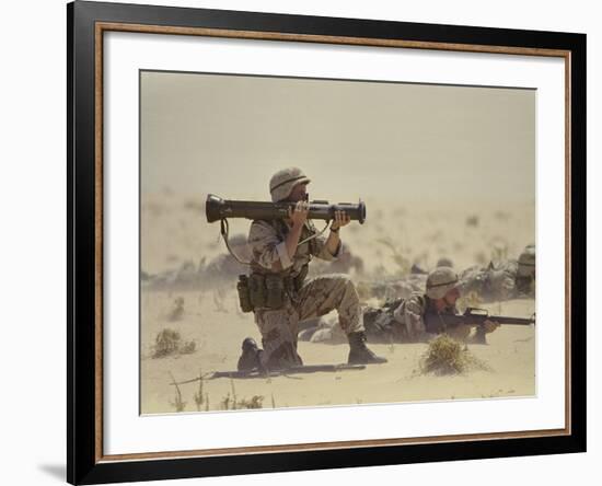 Operation Desert Shield-Associated Press-Framed Photographic Print