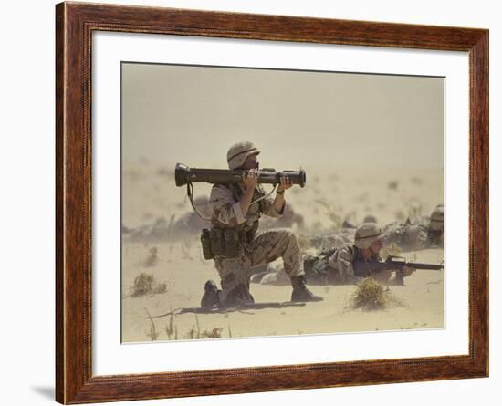 Operation Desert Shield-Associated Press-Framed Photographic Print