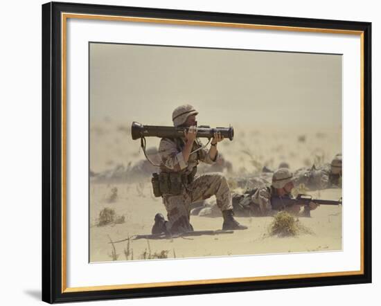 Operation Desert Shield-Associated Press-Framed Photographic Print