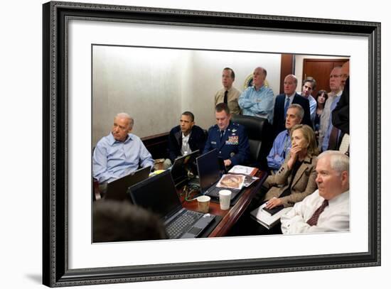 Operation Neptune's Spear,' the Mission Against Osama Bin Laden, May 1, 2011-null-Framed Photo