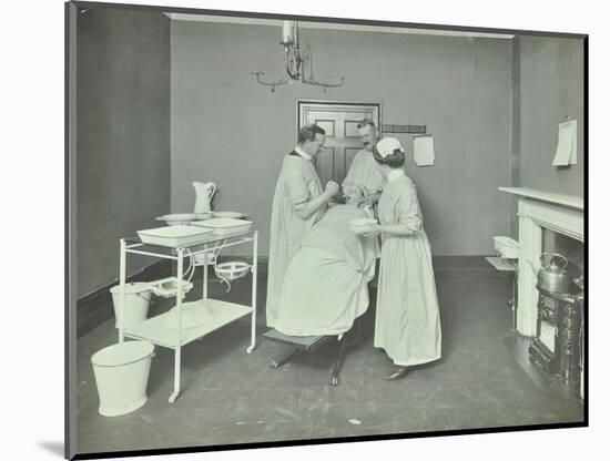 Operation Room, Woolwich School Treatment Centre, London, 1914-null-Mounted Photographic Print