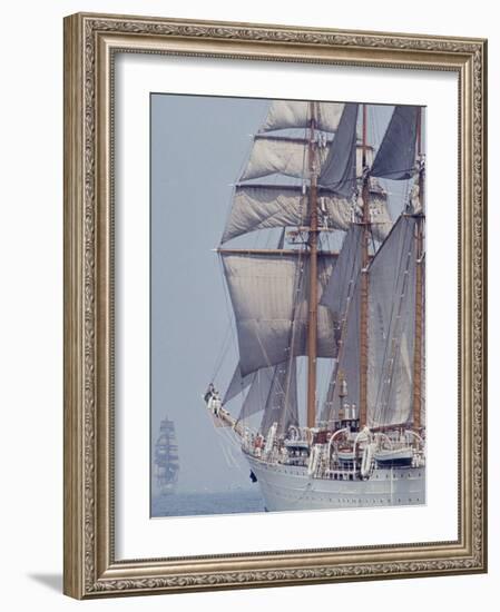 Operation Sail in New York Harbor-John Loengard-Framed Photographic Print