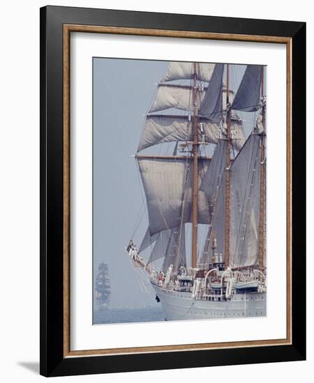 Operation Sail in New York Harbor-John Loengard-Framed Photographic Print