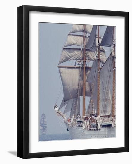 Operation Sail in New York Harbor-John Loengard-Framed Photographic Print