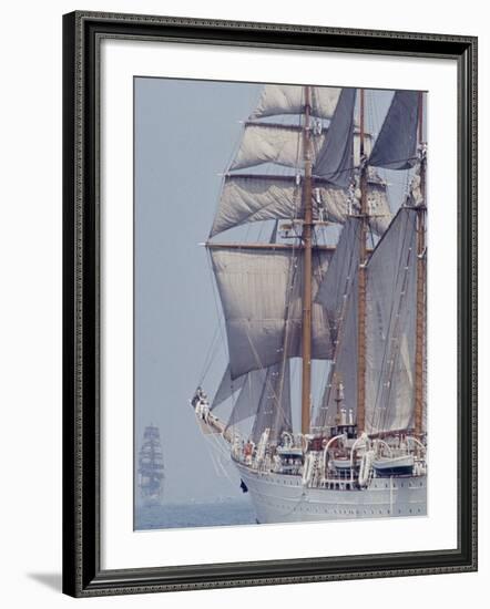 Operation Sail in New York Harbor-John Loengard-Framed Photographic Print