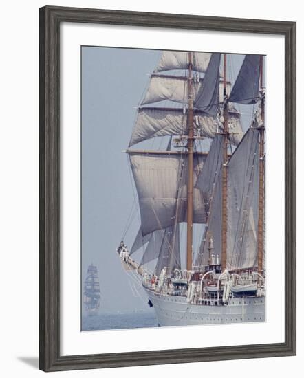 Operation Sail in New York Harbor-John Loengard-Framed Photographic Print