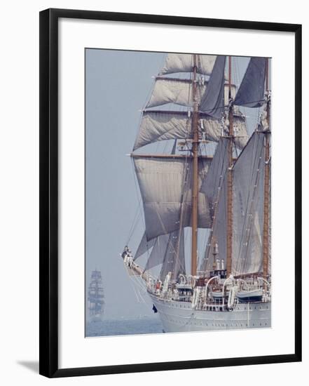 Operation Sail in New York Harbor-John Loengard-Framed Photographic Print