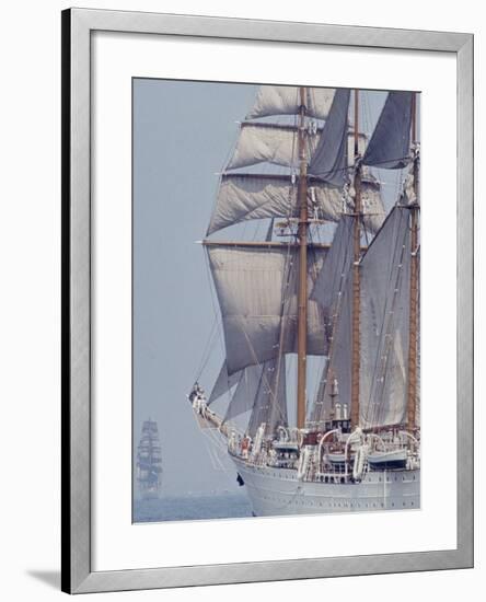 Operation Sail in New York Harbor-John Loengard-Framed Photographic Print