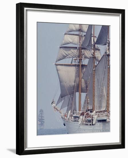 Operation Sail in New York Harbor-John Loengard-Framed Photographic Print