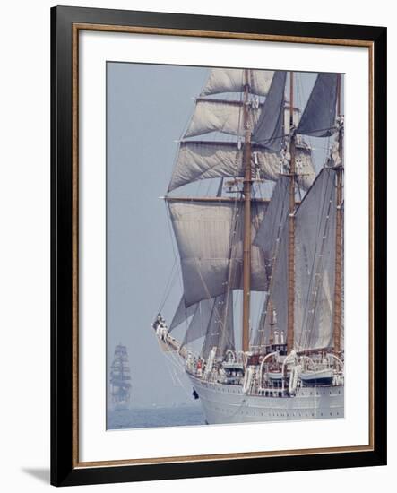 Operation Sail in New York Harbor-John Loengard-Framed Photographic Print