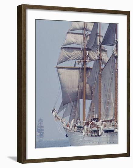 Operation Sail in New York Harbor-John Loengard-Framed Photographic Print