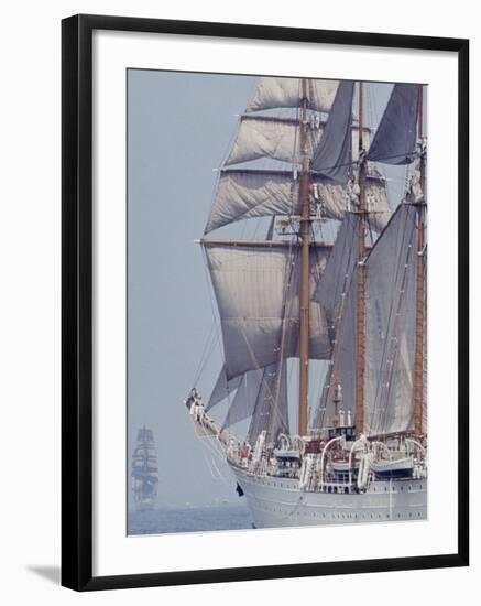 Operation Sail in New York Harbor-John Loengard-Framed Photographic Print