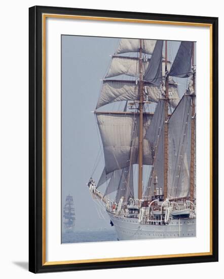 Operation Sail in New York Harbor-John Loengard-Framed Photographic Print