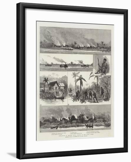 Operations of British Naval Forces on the River Niger-null-Framed Giclee Print