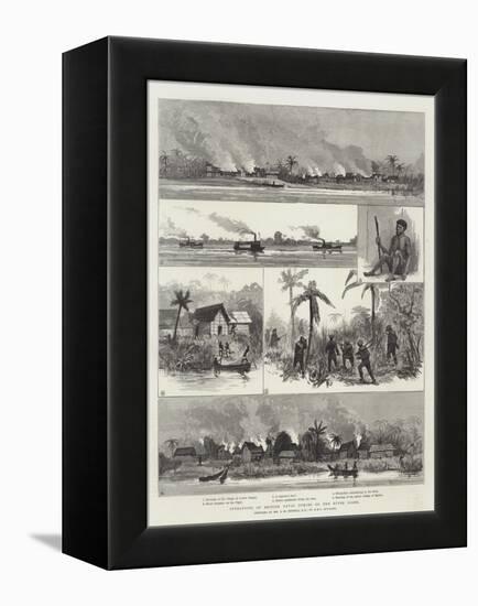 Operations of British Naval Forces on the River Niger-null-Framed Premier Image Canvas