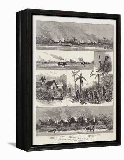 Operations of British Naval Forces on the River Niger-null-Framed Premier Image Canvas