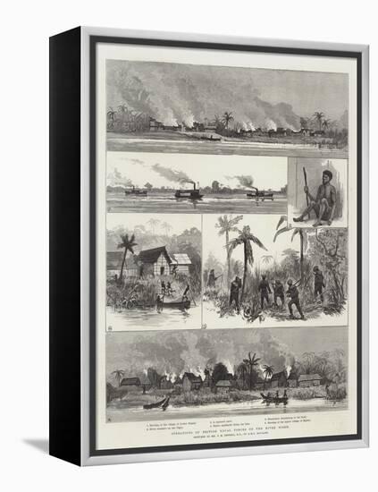 Operations of British Naval Forces on the River Niger-null-Framed Premier Image Canvas