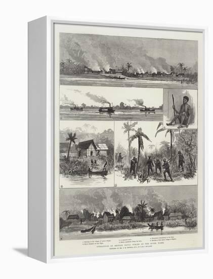 Operations of British Naval Forces on the River Niger-null-Framed Premier Image Canvas