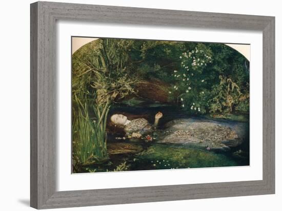 Ophelia, 1851-2, (1911)-John Everett Millais-Framed Giclee Print