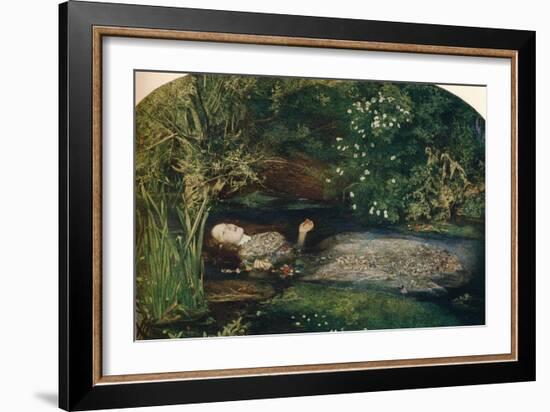 Ophelia, 1851-2, (1911)-John Everett Millais-Framed Giclee Print