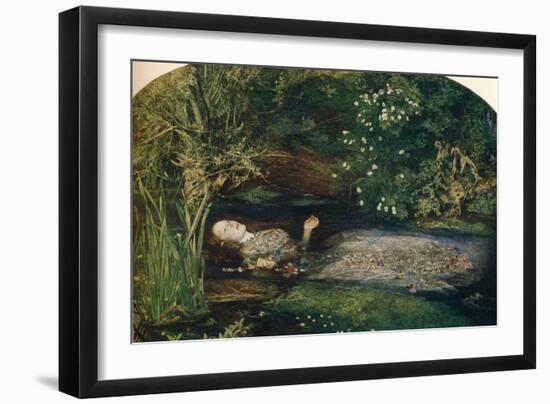 Ophelia, 1851-2, (1911)-John Everett Millais-Framed Giclee Print