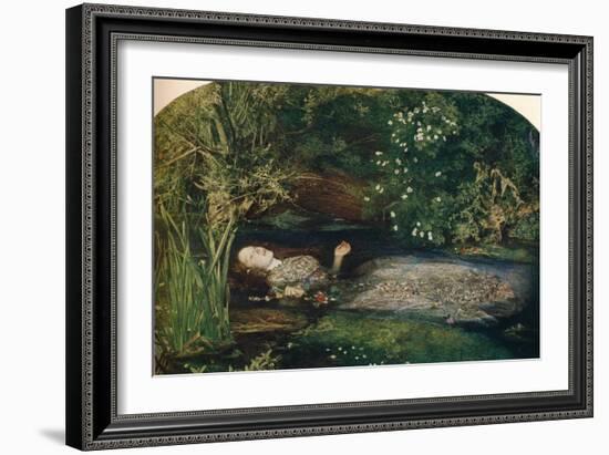 Ophelia, 1851-2, (1911)-John Everett Millais-Framed Giclee Print