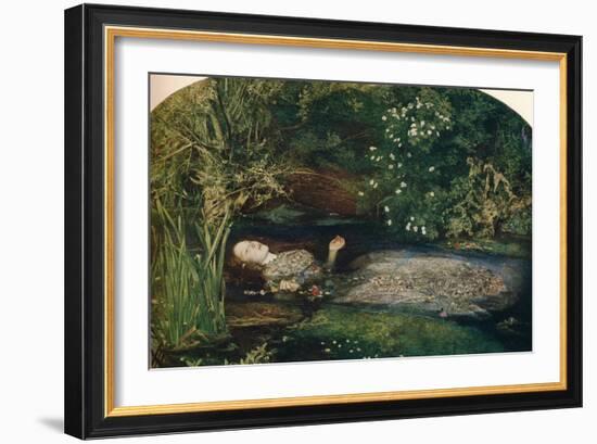 Ophelia, 1851-2, (1911)-John Everett Millais-Framed Giclee Print