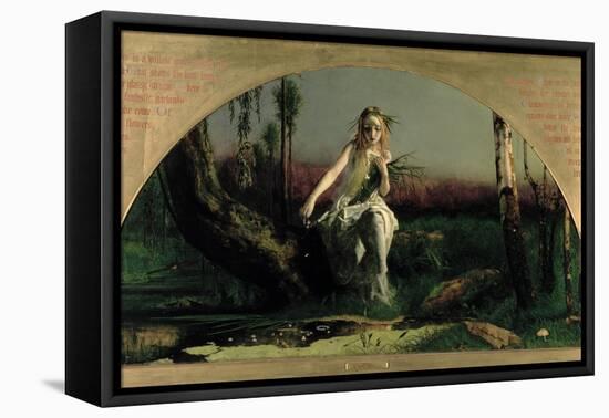 Ophelia, 1852-Arthur Hughes-Framed Premier Image Canvas