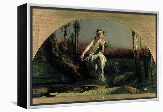 Ophelia, 1852-Arthur Hughes-Framed Premier Image Canvas