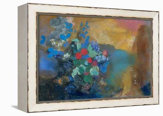 Ophelia Among the Flowers, C. 1907-Odilon Redon-Framed Premier Image Canvas