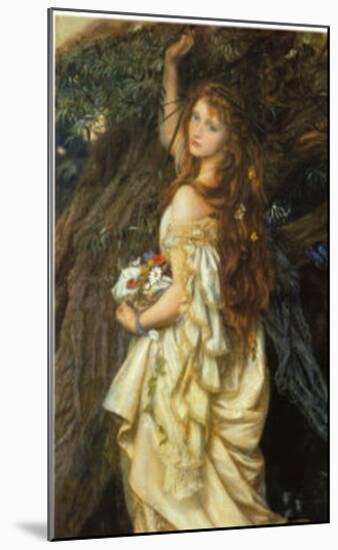 Ophelia and He Will Not Come Again, 1863-64-Arthur Hughes-Mounted Art Print