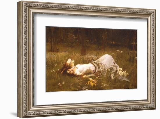 Ophelia, c.1889-John William Waterhouse-Framed Art Print