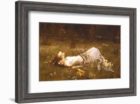 Ophelia, c.1889-John William Waterhouse-Framed Art Print