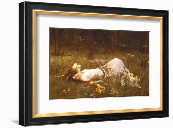 Ophelia, c.1889-John William Waterhouse-Framed Art Print