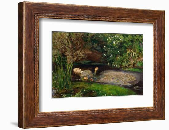 Ophelia, ca. 1851-John Everett Millais-Framed Art Print