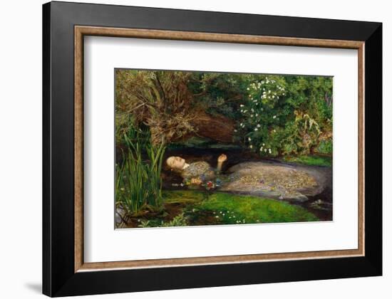 Ophelia, ca. 1851-John Everett Millais-Framed Art Print