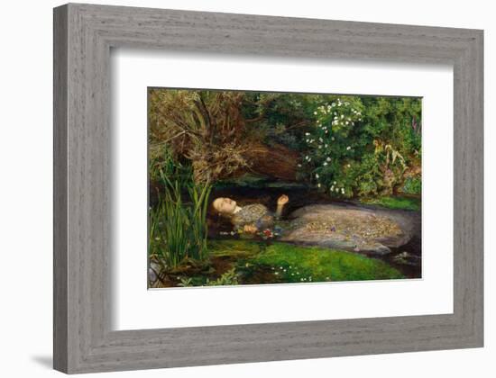 Ophelia, ca. 1851-John Everett Millais-Framed Art Print