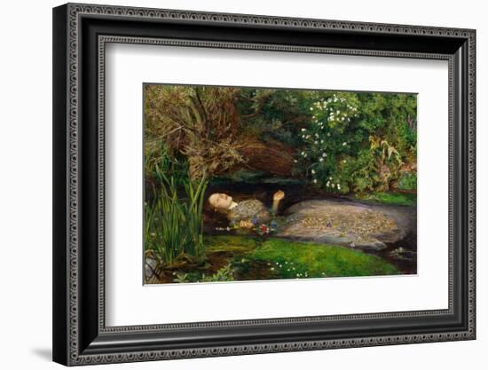 Ophelia, ca. 1851-John Everett Millais-Framed Art Print