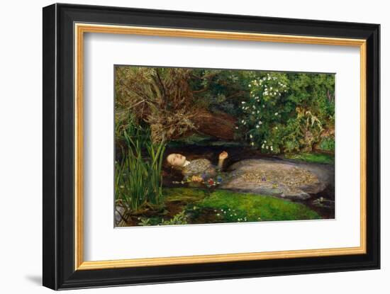 Ophelia, ca. 1851-John Everett Millais-Framed Art Print