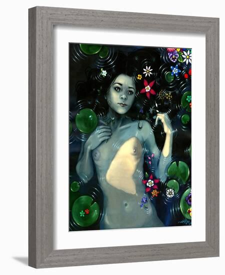 Ophelia Immortal (Nude)-Jasmine Becket-Griffith-Framed Art Print