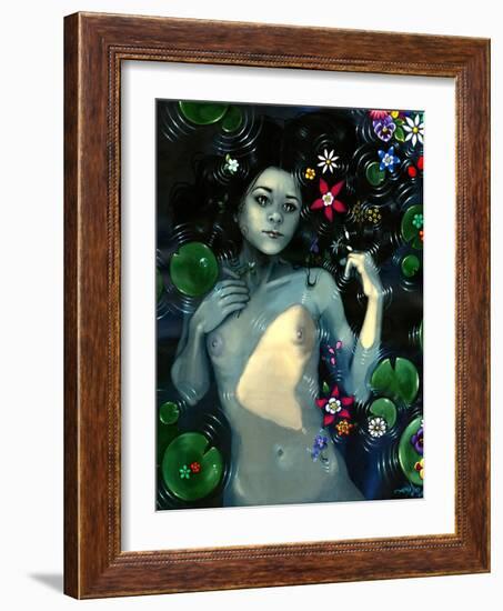 Ophelia Immortal (Nude)-Jasmine Becket-Griffith-Framed Art Print