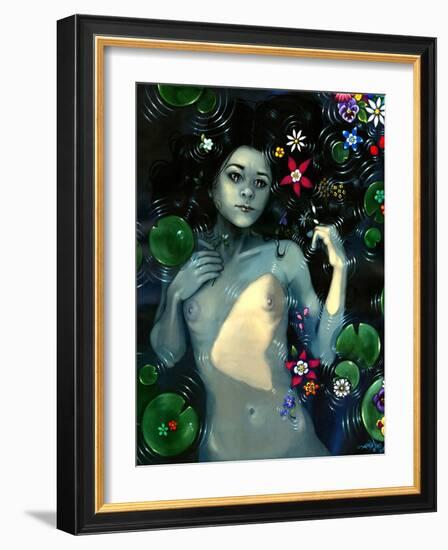 Ophelia Immortal (Nude)-Jasmine Becket-Griffith-Framed Art Print