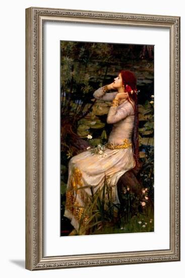 Ophelia-John William Waterhouse-Framed Art Print