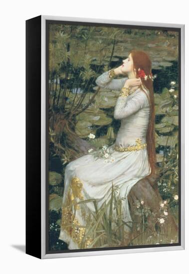 Ophelia-John William Waterhouse-Framed Stretched Canvas