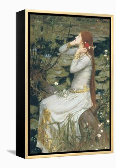 Ophelia-John William Waterhouse-Framed Stretched Canvas