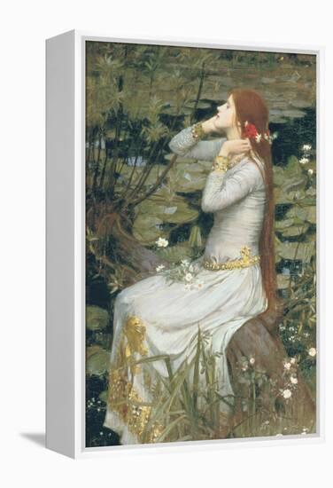 Ophelia-John William Waterhouse-Framed Stretched Canvas