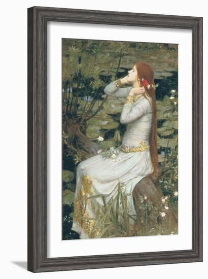 Ophelia-John William Waterhouse-Framed Art Print